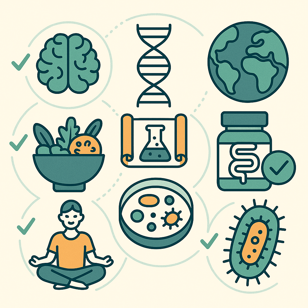 Illustration: Healthy living icons